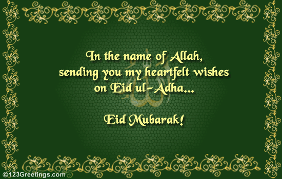 Eid Mubarak Wishes... Free Eid Mubarak eCards, Greeting Cards | 123  Greetings