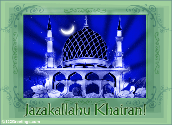 Jazakallahu Khairan! Free Thank You eCards, Greeting Cards 