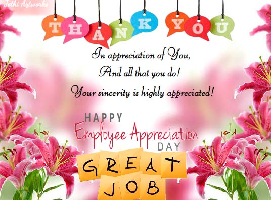 Your Sincerity Is Highly Appreciated Free Employee Appreciation Day 