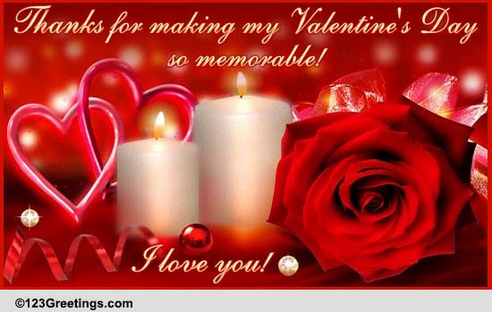 For A Memorable Valentine's Day&hellip; Free Thanks for a Great Valentine's