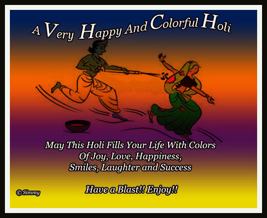Heartiest Wishes For Happiest Holi.