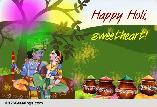 romantic holi images