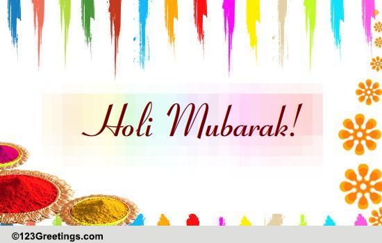 holi mubarak photo