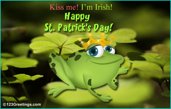 Hey! Kiss Me! I'm Irish! Free Love eCards, Greeting Cards | 123 Greetings