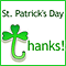 St. Patrick's Day Thank You!