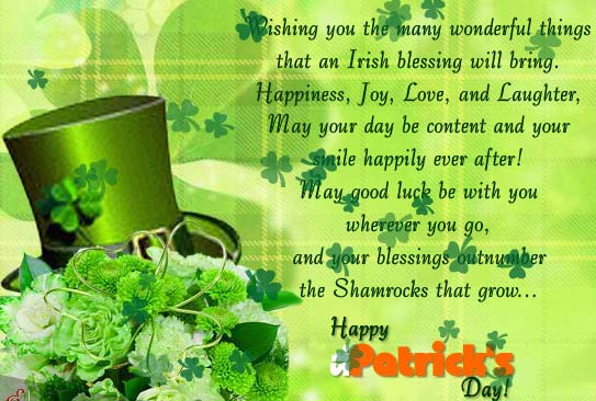 Wishing You All The Luck Of The Irish! Free Happy St. Patrick's Day