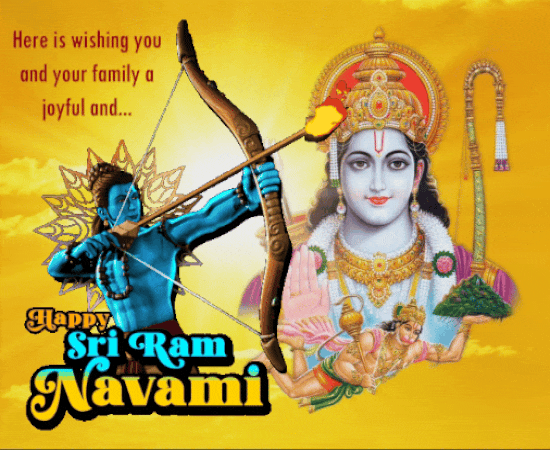 A Happy Sri Ram Navami Card For You.