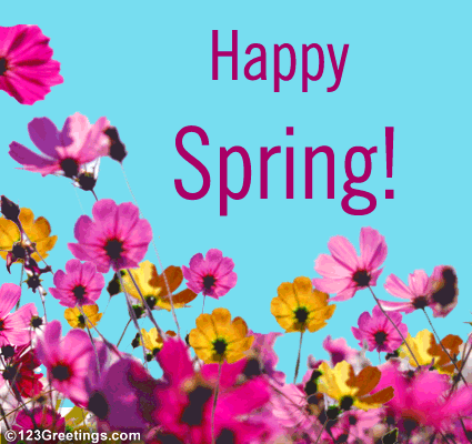 happy spring day cards