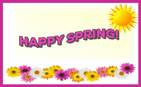 Happy Spring And Flowers...