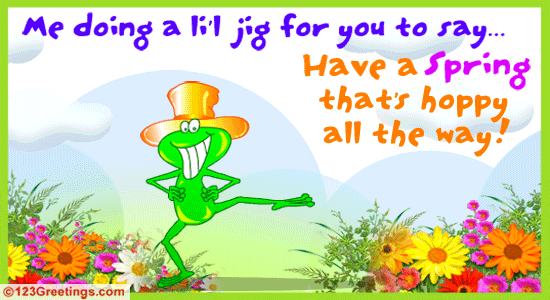 A Spring Jig! Free Fun eCards, Greeting Cards | 123 Greetings