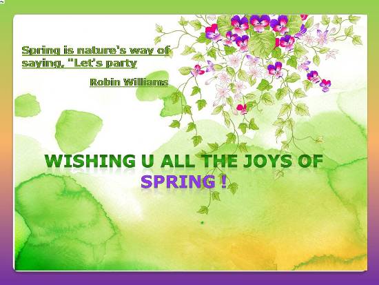 Happy Spring Season Messages