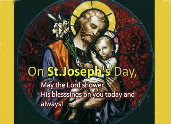Blessings Of The Lord Free Saint Joseph #39 s Day eCards Greeting Cards