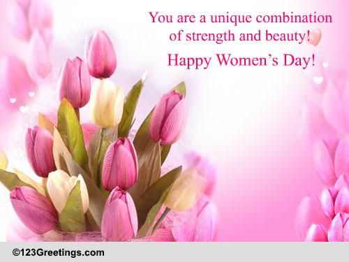 Compliment Her On Women's Day! Free Flowers eCards, Greeting Cards