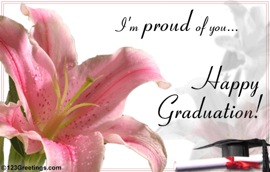 Proud Of You Change music: Make a graduate feel special with this ecard.