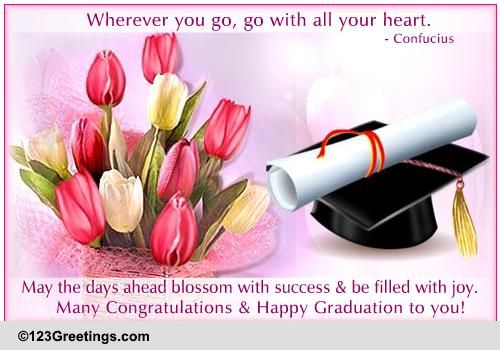 Success And Joy! Free Happy Graduation eCards, Greeting Cards | 123