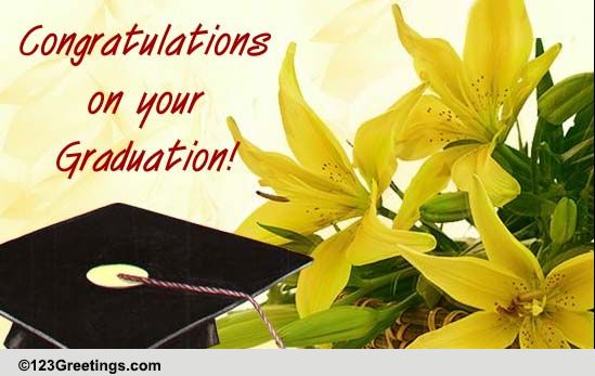 Wishing Success On Graduation. Free Happy Graduation ECards | 123 Greetings