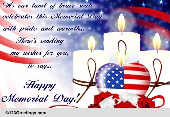 Memorial Day Pride And Warmth. Free Wishes eCards, Greeting Cards | 123