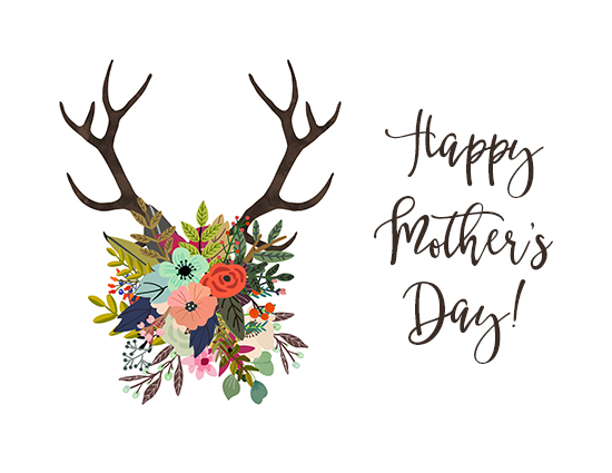 Antlers With Flowers On Mother’s Day!