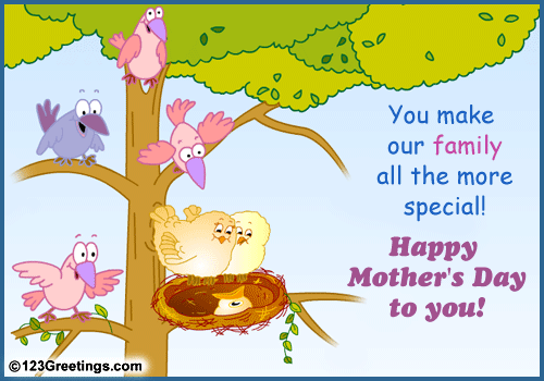 Animated Birthday Greetings Cards. Family wishes for Mother#39;s Day