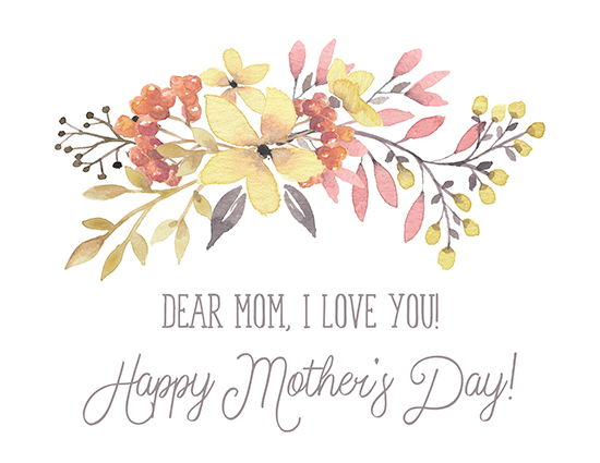 Dear Mom, I Love You.