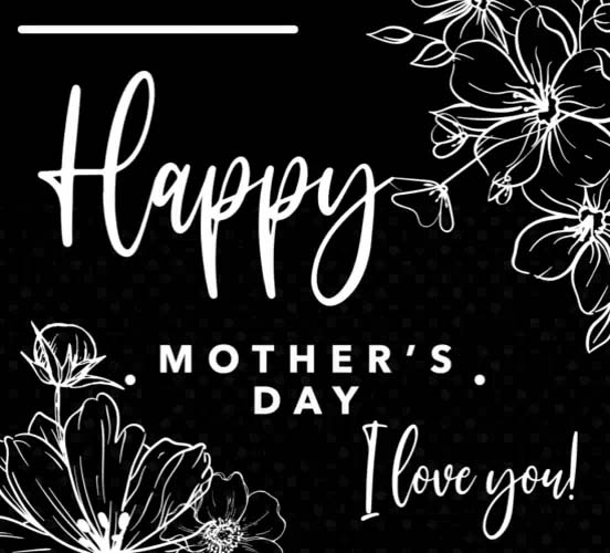 Printable Black And White Mother S Day Cards