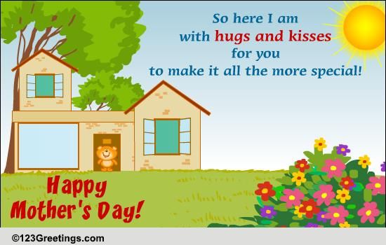 Hugs And Kisses For Mom Free Hugs Ecards Greeting Cards 123 Greetings