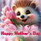 Bunch Of Flowers With Cute Hedgehog!