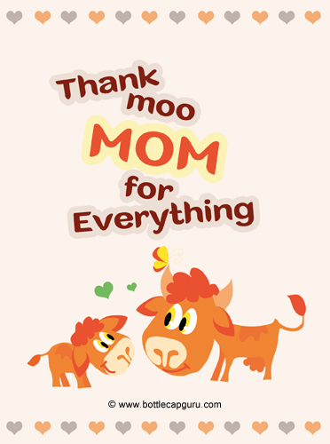 Thank Moo Mom For Everything Free Thank You Ecards Greeting Cards 123 Greetings