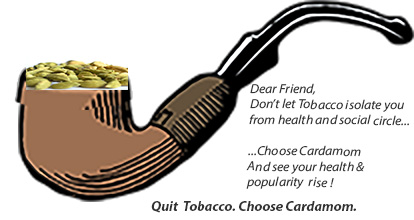 No Tobacco. Only Cardamom.