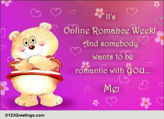 Send Online Romance Week Ecard!