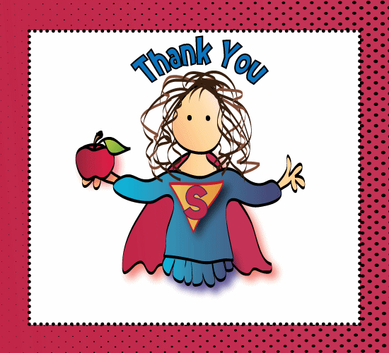 Super Teacher Thank You. Free Teachers' Day eCards, Greeting Cards | 123  Greetings