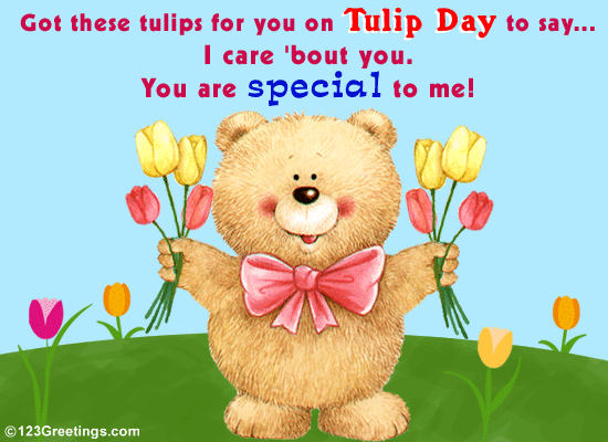 A Cute Wish On Tulip Day.