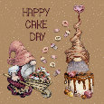 Baker Gnomes Say Happy Cake Day.