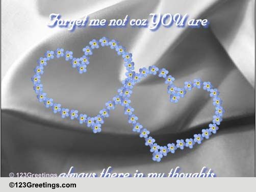 Always In My Thoughts. Free Forget Me Not Day Ecards, Greeting Cards 