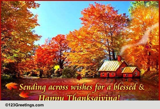 Thanksgiving Wishes Across The Miles! Free Family eCards, Greeting