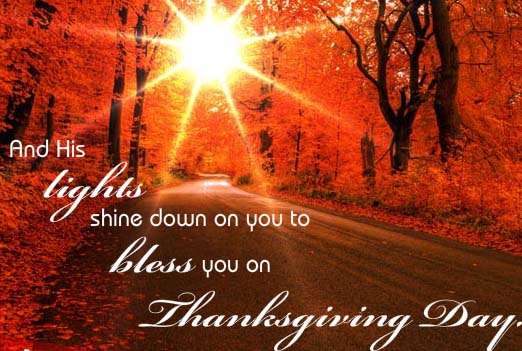 thanksgiving sunrise god
