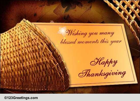 Thanksgiving Message! Free Business Greetings eCards, Greeting Cards