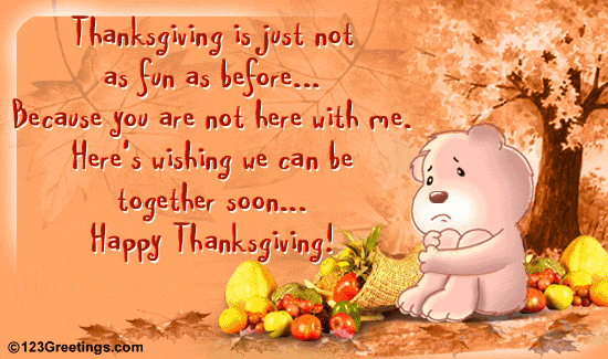 Missing Someone On Thanksgiving Free Miss You eCards, Greeting 