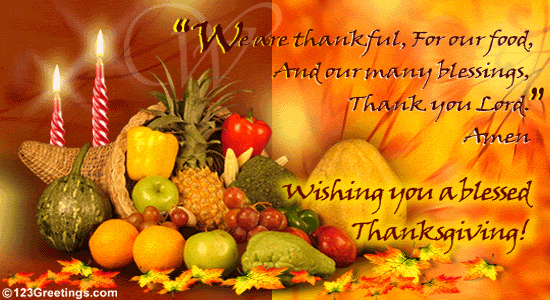 Wishing You A Blessed Thanksgiving...