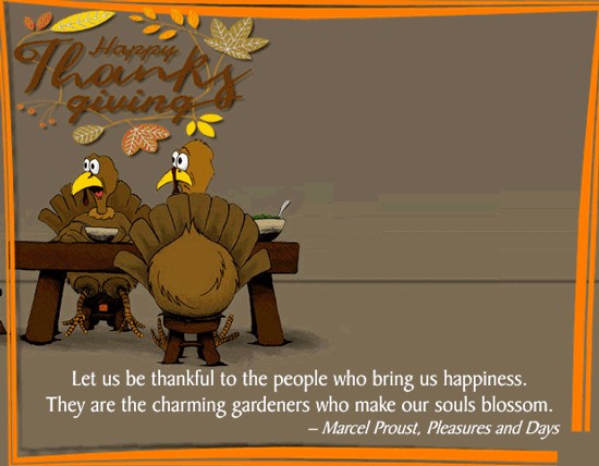 A Nice Thanksgiving Quote Ecard