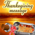 Thanksgiving Message In A Bottle!