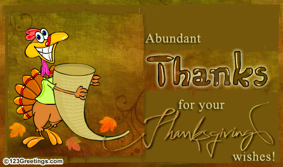 Abundant Thanks... Free Thank You eCards, Greeting Cards | 123 Greetings