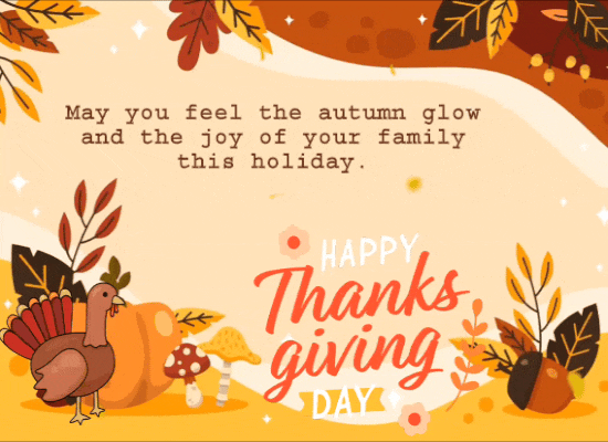 A Happy Thanksgiving Day Card For You.