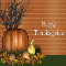 Pumpkin Image And Thanksgiving Card.