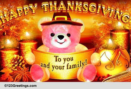 A Thanksgiving Wish For You! Free Happy Thanksgiving eCards | 123 Greetings