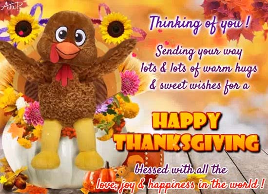 Warm Thanksgiving Hugs Free Happy Thanksgiving Ecards Greeting Cards 123 Greetings 2559