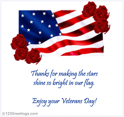 Veterans Day Thanks Free Veterans Day eCards, Greeting Cards  123 