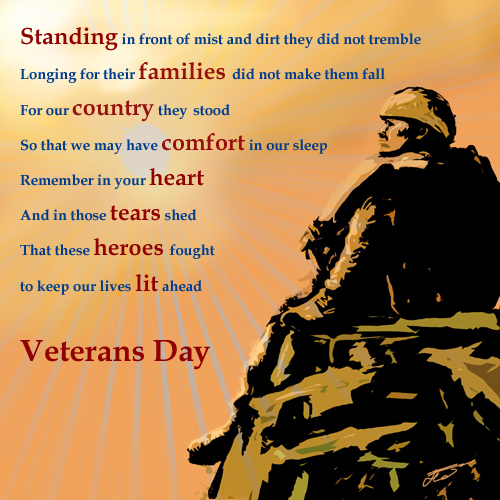 Veterans day poem thank you