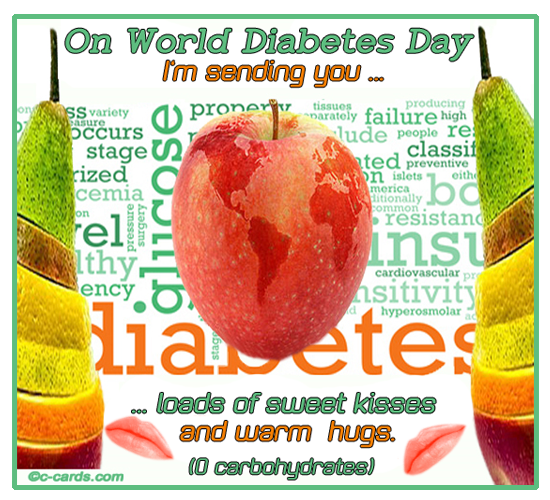 Diabetes Day Hugs And Kisses.