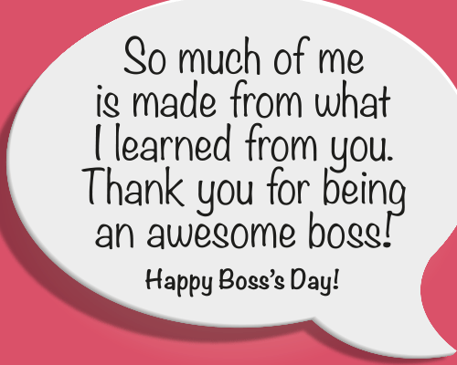 For An Awesome Boss!